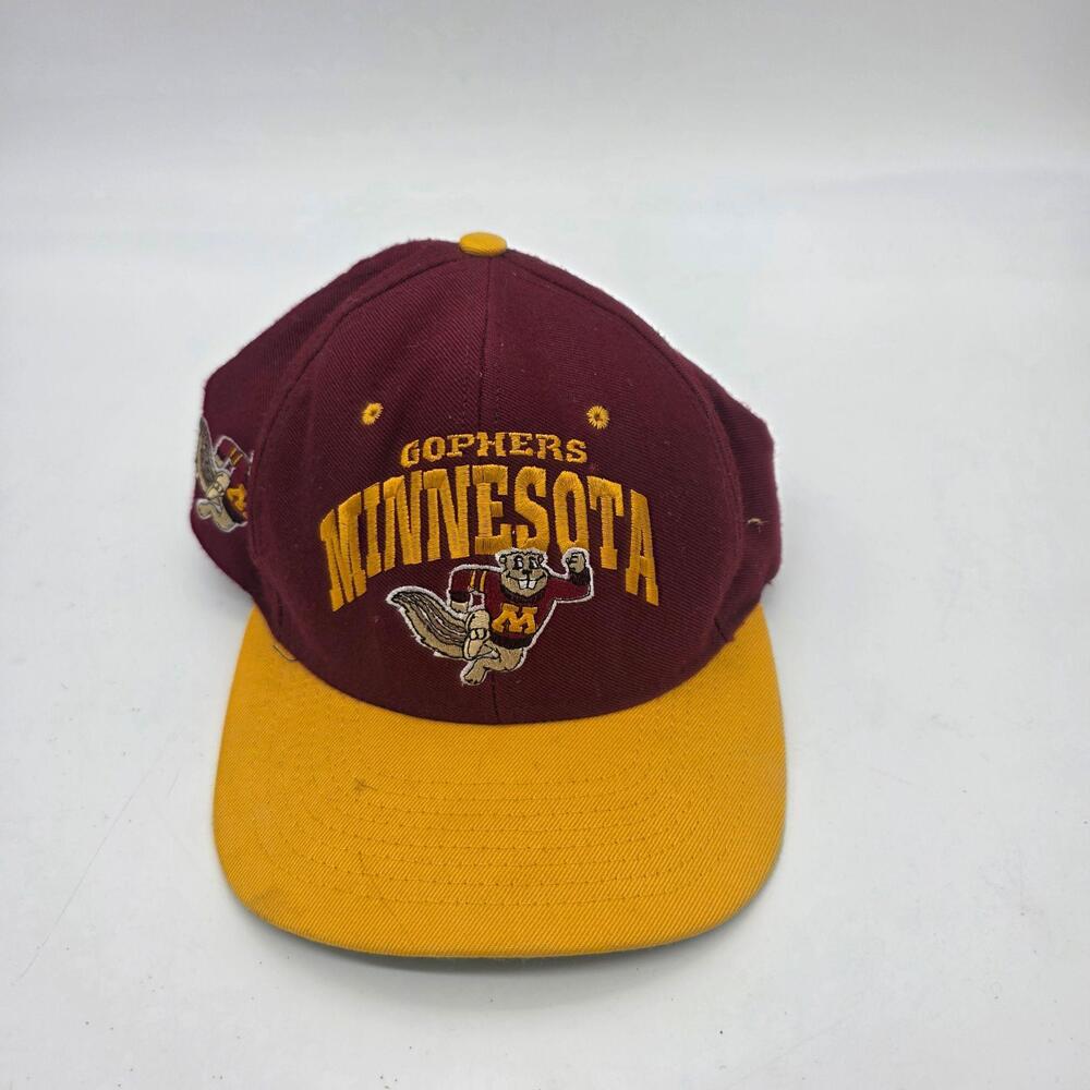 Minnesota Golden Gophers Hat Cap Snap Back Mens One Size Red NCAA Nutmeg Mills